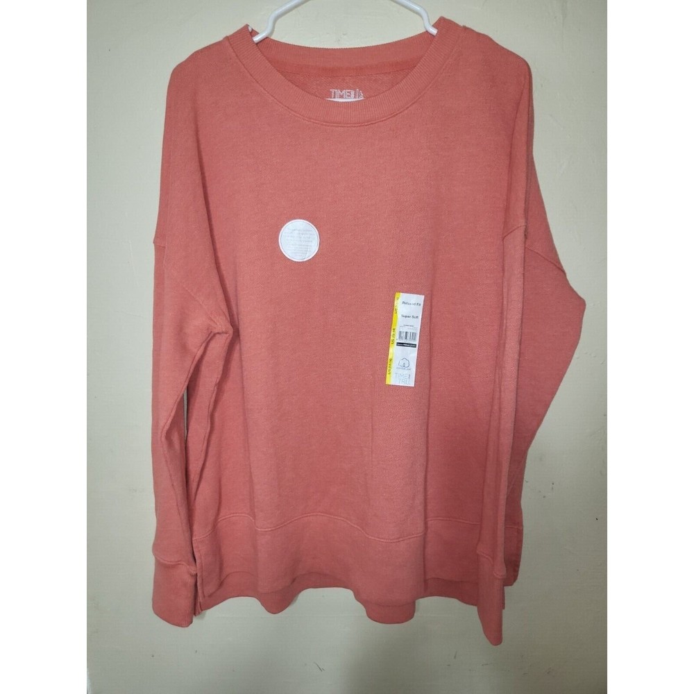 Time and Tru sweatshirt, salmon, L 12-14. PROCEEDS TO FAMILY HEART FOUNDATION!